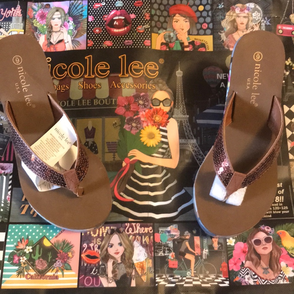 Nicole lee wedge sandals
